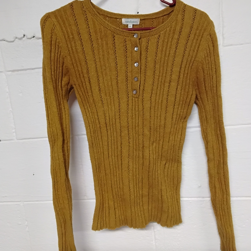 Mustard Yellow Ribbed Sweater
